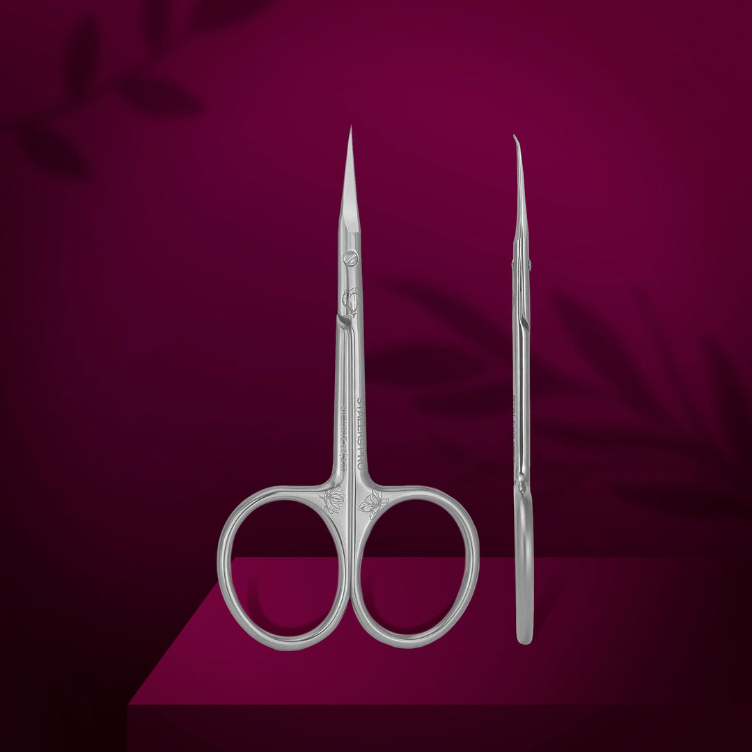 STALEKS PRO Nůžky na kůžičku s háčkem EXCLUSIVE 23 TYPE 2 (Magnolia)