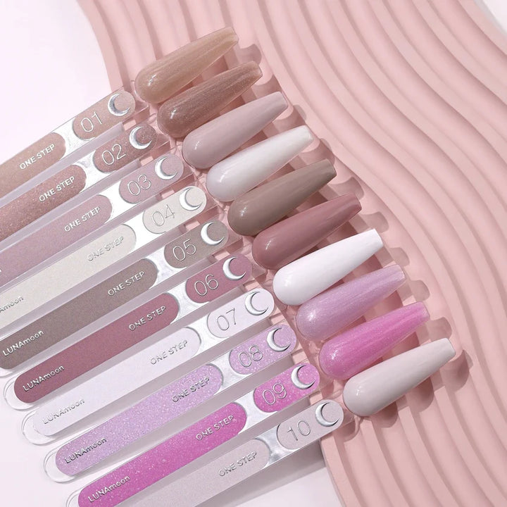 LUNA One Step Gel lak na pedikúru 08, 8 ml – vzorník odstínů