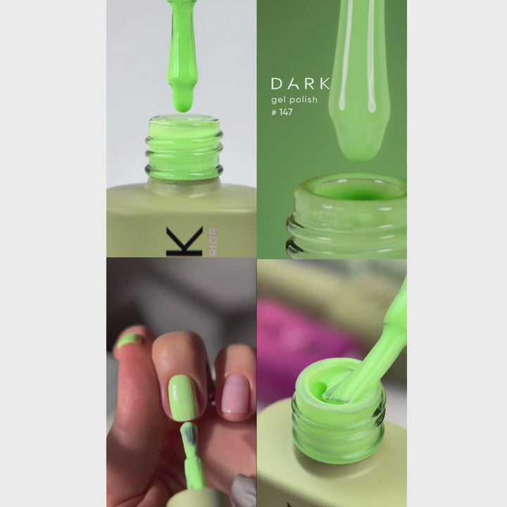 Dark Gel lak 147, 6 ml, zelená