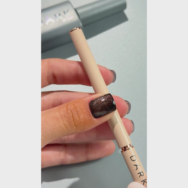 DARK oboustranný štětec béžový (liner 11 mm, plochý čtvercový gel 9 mm)