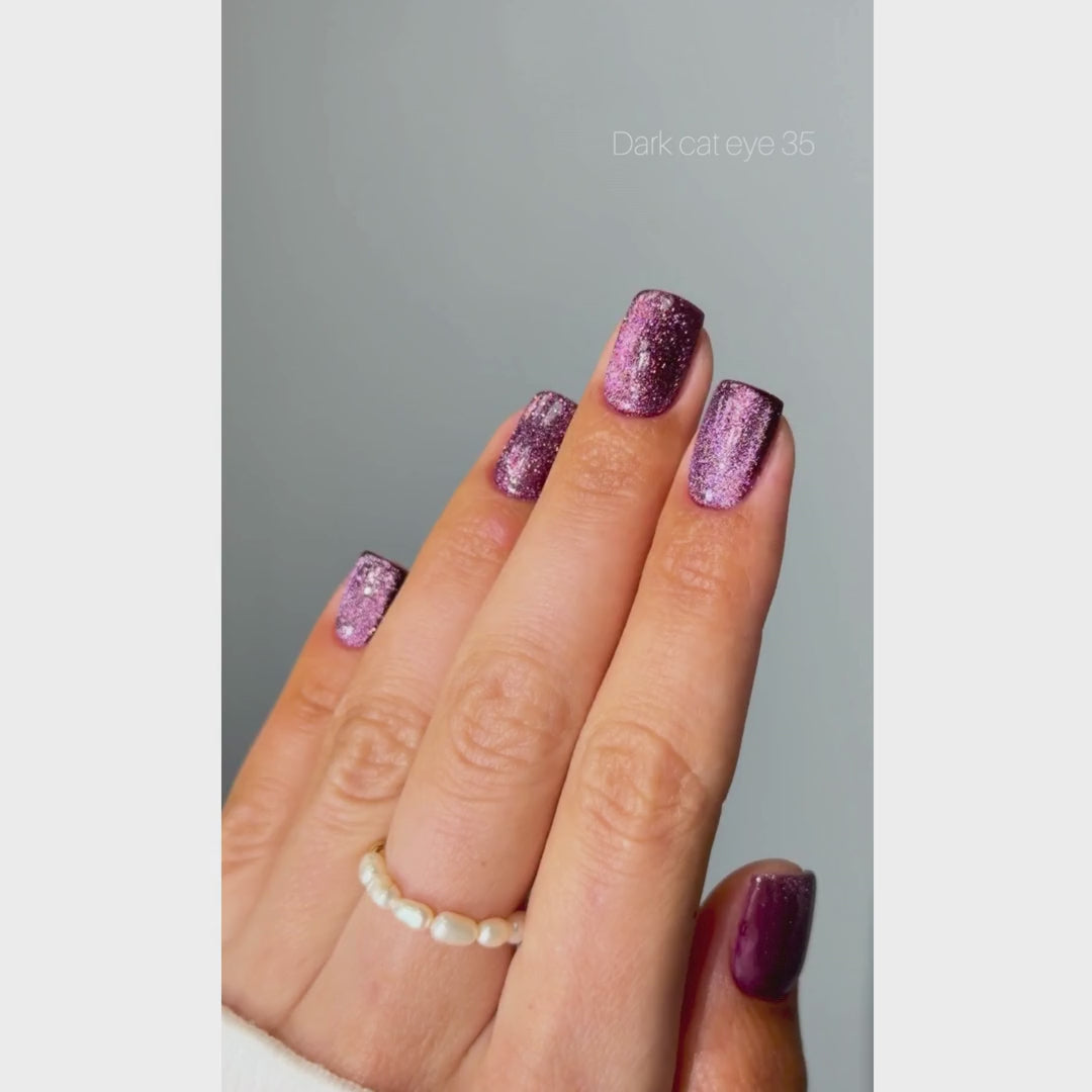 Dark Gel lak Cat Eye 35, 6 ml