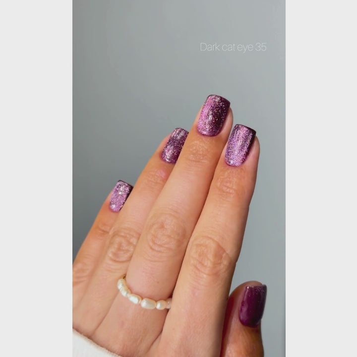 Dark Gel lak Cat Eye 35, 6 ml