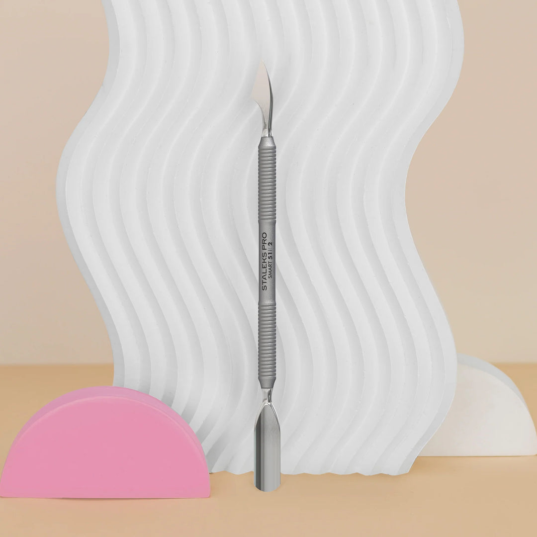 Manikúrní pusher STALEKS SMART 51 TYPE 2 (zaoblený široký pusher a čistič)