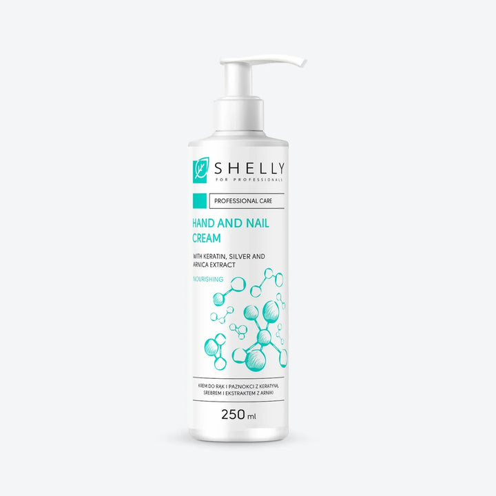 SHELLY Krém na ruce a nehty 250 ml, s keratinem, stříbrem a výtažkem z arniky