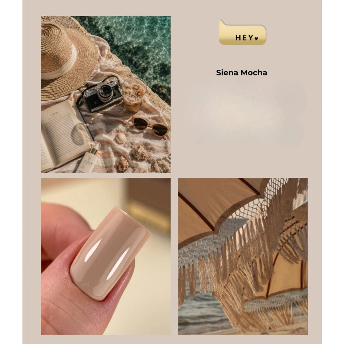 HEYLOVE Gel lak Siena Mocha 15 ml – fotka 2