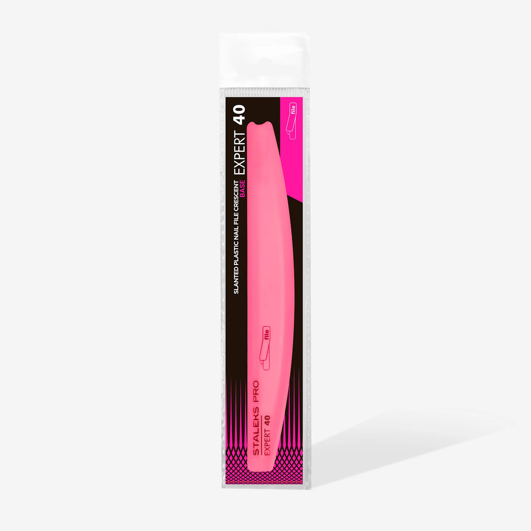 Plastová báze pilníku na nehty tvaru půlměsíc, zkosená EXPERT 40