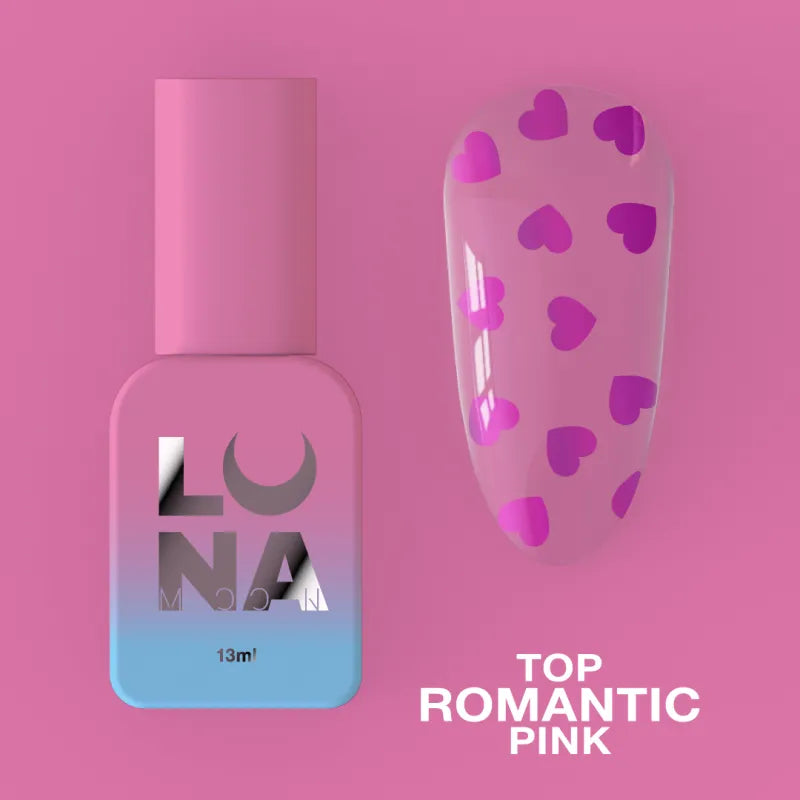 Luna Top for gel polish Top Romantic Pink, 13 ml