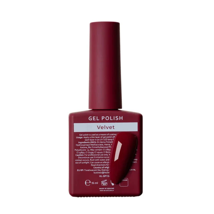 HEYLOVE Gel Polish VELVET, 15 ml